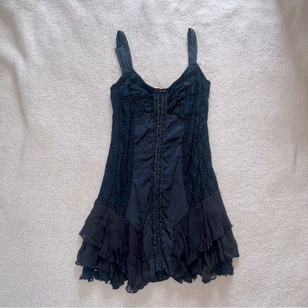 free people navy dress